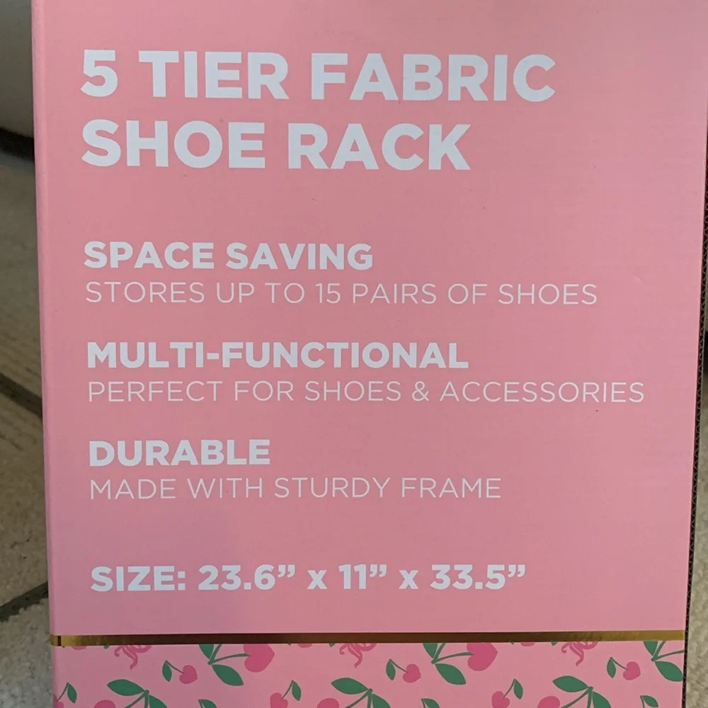 💖💗Juicy Couture Pink Cherry Shoe Rack - Picture 4 of 5